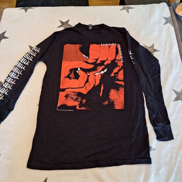 Trevor Element Long Sleeve T-Shirt Hell On Sleeve‎ Size Medium Horror Metal Rock - Picture 1 of 7